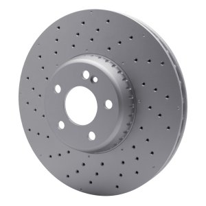 Mercedes-Benz C300 Brake Rotor (1) - Front - R1 Concepts - GeoSPEC Coated Rotor - Drilled - `15-`23